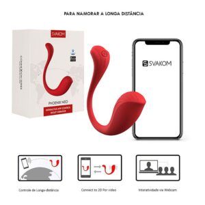 Vibrador Phoenix Neo 2 Svakom - Conexão No Mundo Todo Por App