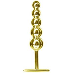 Plug Anal Escalonado Dourado 15 x 3,3 Cm