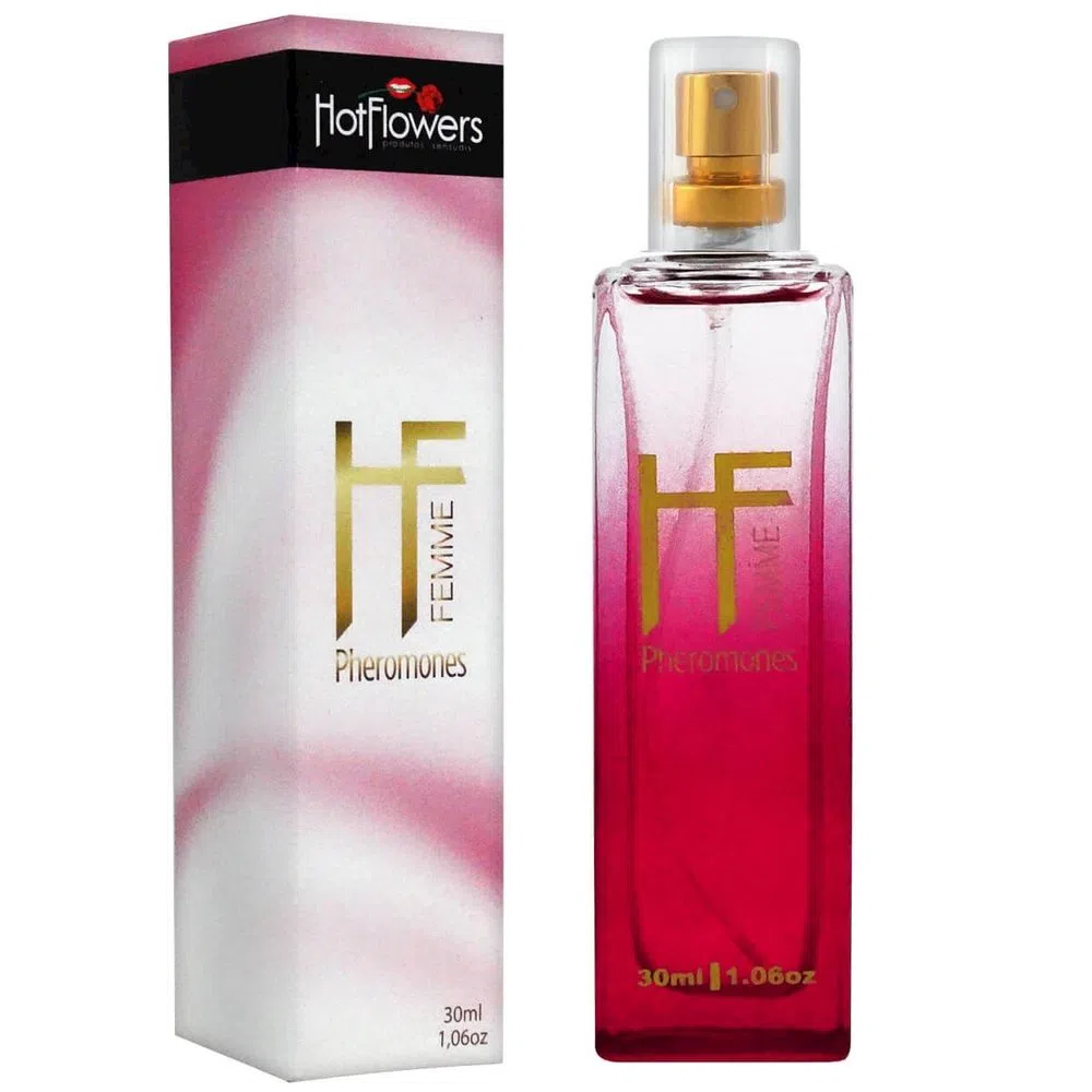 Perfume Com Feromônio Feminino Homme 30Ml Hot Flowers - Imagem 2