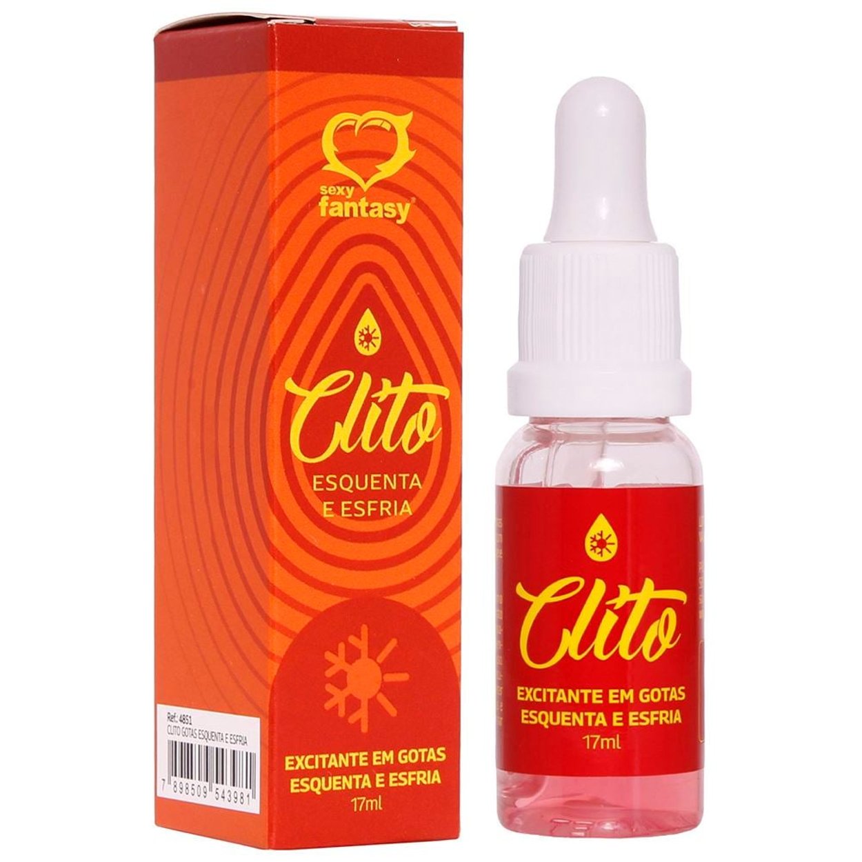clito excitante em gotas esquenta e esfria 17ml sexy fantasy