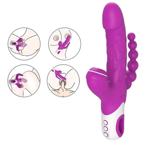 vibrador eros ponto g e clitoris 12 vibracoes e 3 pulsacoes general import 4