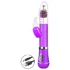 vibrador rotativo de coelho com vai e vem recarregavel sexy import 7