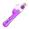 vibrador rotativo de coelho com vai e vem recarregavel sexy import 8