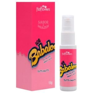 Gel Beijável Vibra e Gela Ice Babaloo Tutti Frutti 15G Hot Flowers