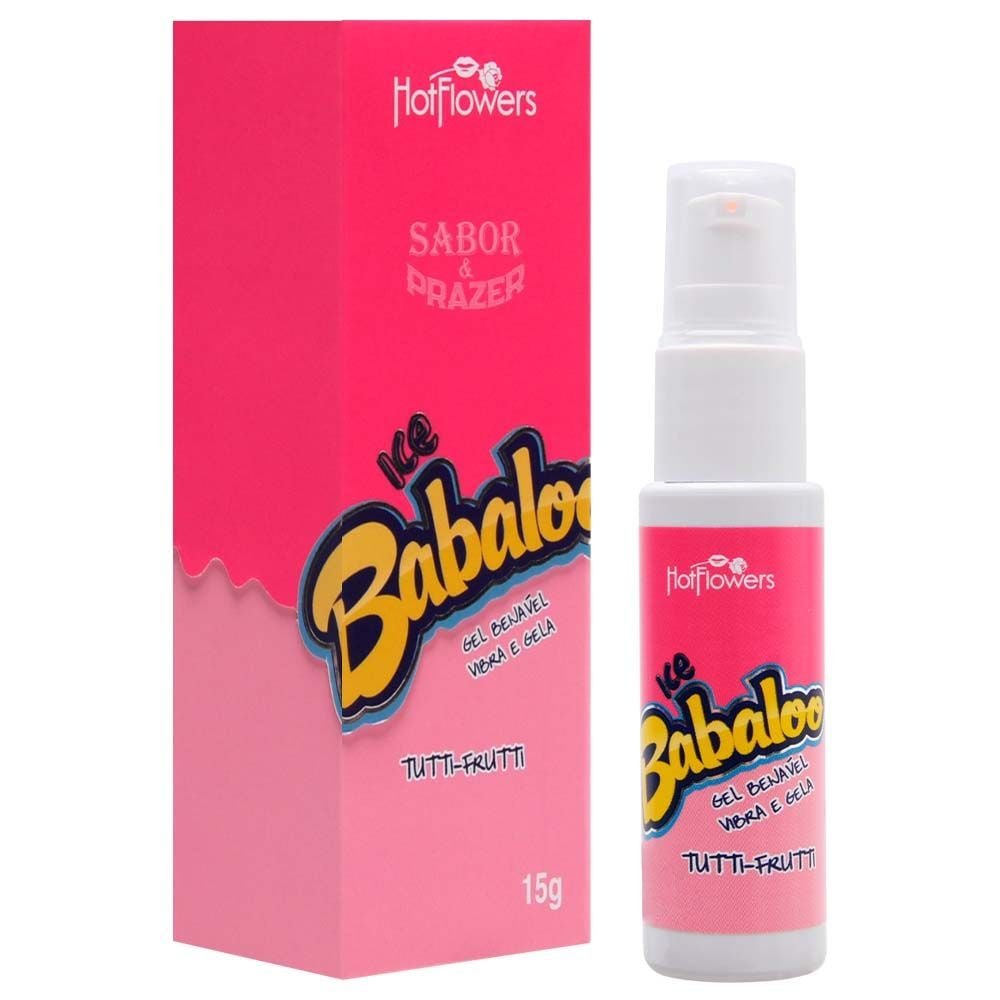 Gel Beijável Vibra e Gela Ice Babaloo Tutti Frutti 15G Hot Flowers 10 16818563422370 zoom