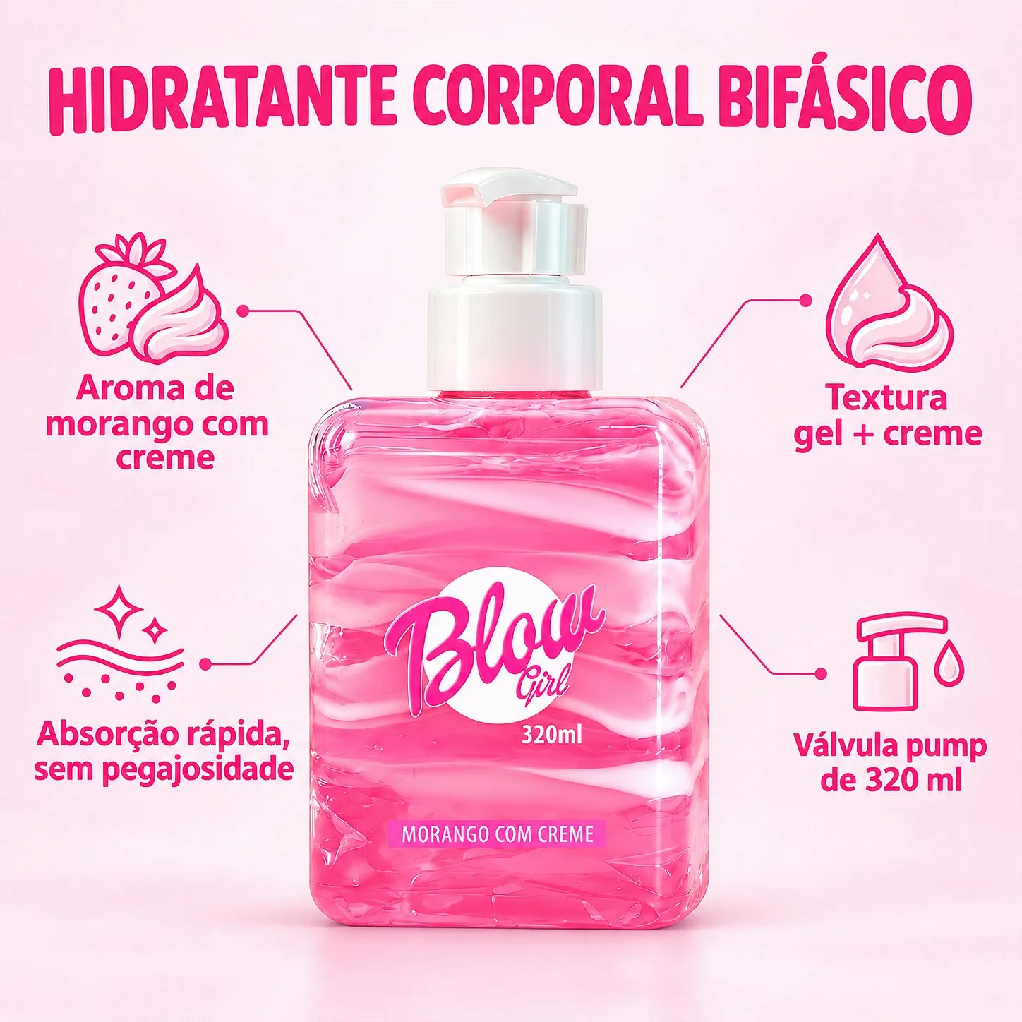 Blow Girl Sexo Oral 320 Ml Hot Flowers - Imagem 4