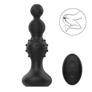 Plug Anal Escalonado Com Textura e Controle Remoto
