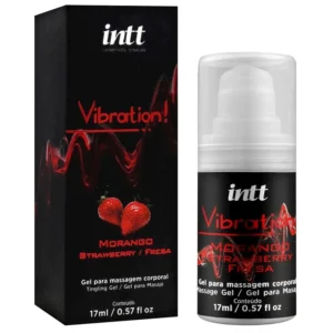 Vibration Gel Excitante Que Vibra Sabor Morango 17g Intt