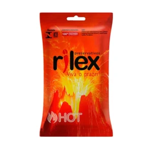 Preservativo Lubrificado Hot C/ 3 Rilex