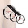 anel tripla argola metal peniana ruthless collection 1