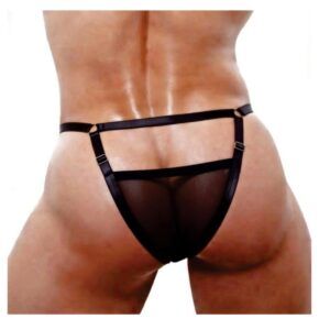 Cueca Jockstrap Huthless Ajustável Preto – Love Itens