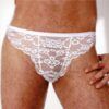 cueca renda sexy especial ousada regulavel branca picante