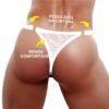 cueca renda sexy especial ousada regulavel branca picante 2