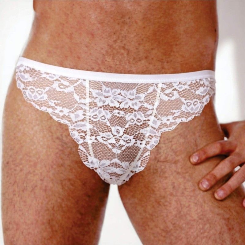 cueca renda sexy especial ousada regulavel branca picante