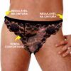 cueca renda sexy especial ousada regulavel preta picante 1