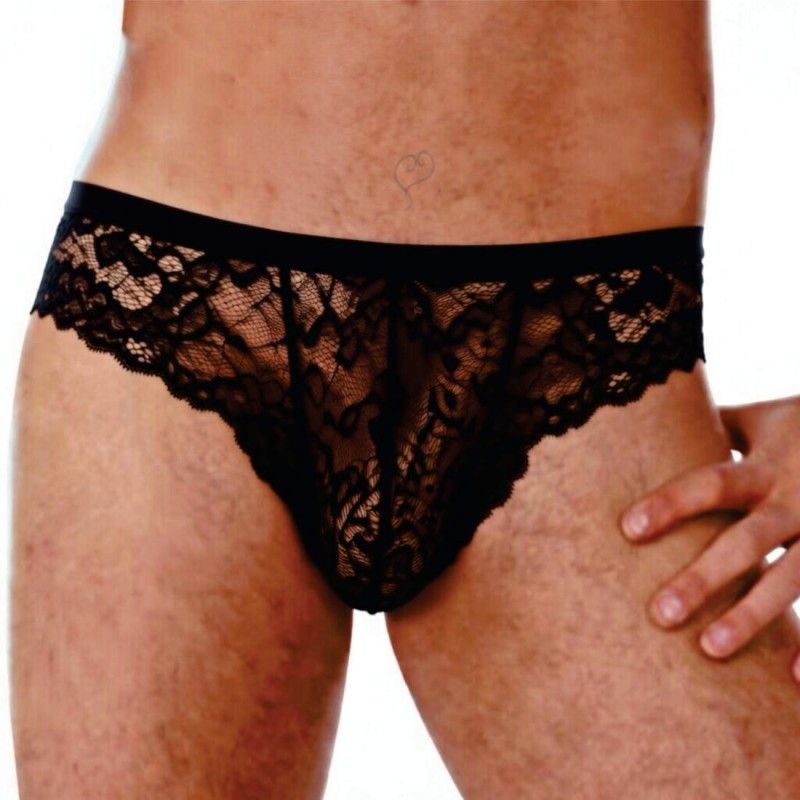 cueca renda sexy especial ousada regulavel preta picante