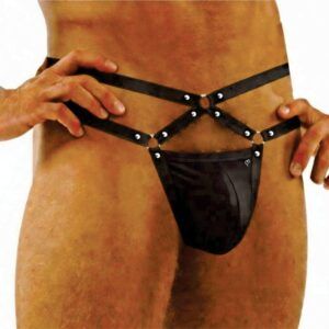 Cueca Sexy Jockstrap Huthless Ajustável Preto – Love Itens