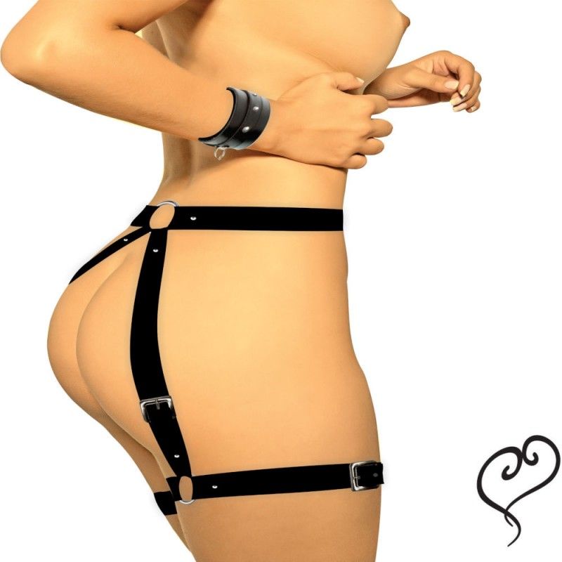 harness algemas separadora com prendedor de punhos e tornozelo 1