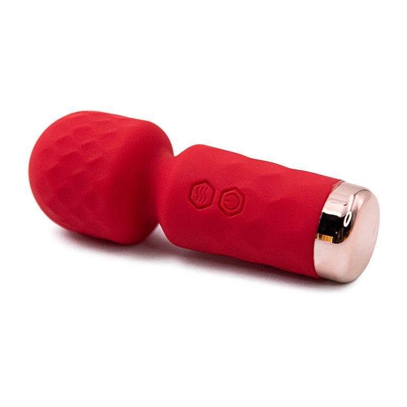 Vibrador Mini Varinha Recarregável -Vermelho- Hero - Imagem 2