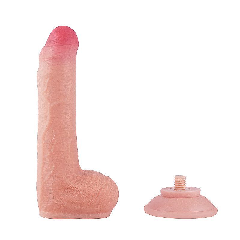 Pênis Super Realístico Dupla Camada Com Ventosa - 18,3 x 3,4 Cm - Imagem 6