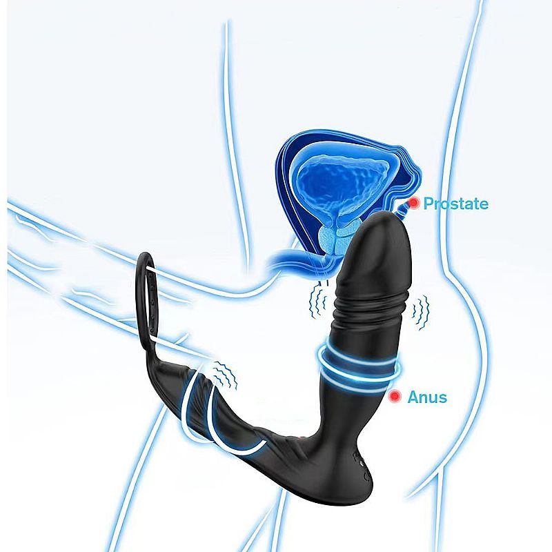 Vibrador De Próstata Com Anel e Vai e Vem Via APP - À Longa Distância - Imagem 3