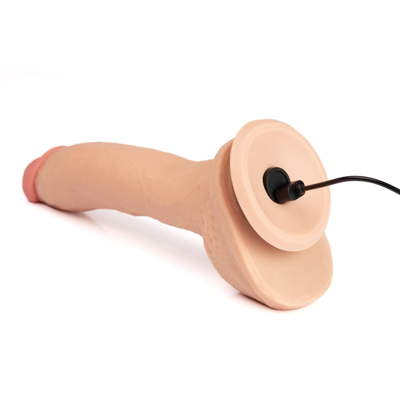 Pênis Realistic Skin Paul Com Vibro e Ventosa 22,5 x 5 Cm Bege Recarregável - Upper Toys - Imagem 4