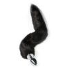 Plug Anal Rabo de Raposa Preto- Tam M 40 Cm - Thumbnail Image 1