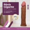 Pênis Realístico Gigante 27,5 x 5,5 Cm - Marrom - Adão e Eva - Thumbnail Image 2