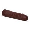 Capa Peniana Carter Em Cyberskin 18 x 4,0 Cm Marrom - Upper Toys - Thumbnail Image 3