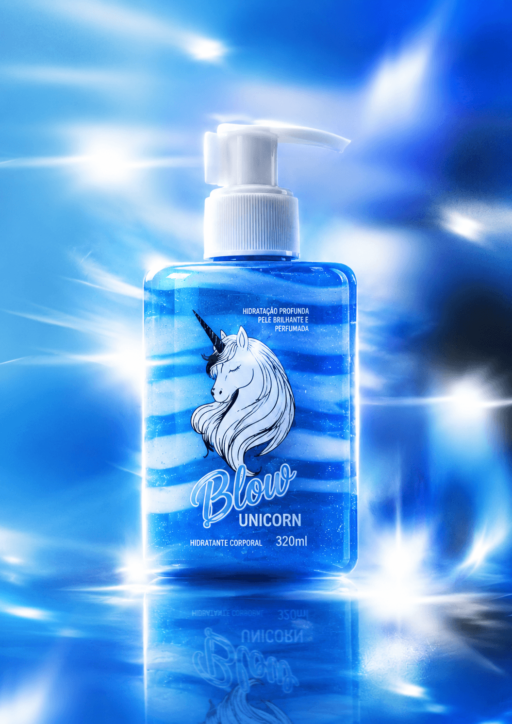 Gel Hidratante Corporal Blow Unicorn 320 Ml Hot Flowers - Imagem 2