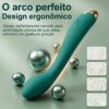 Vibrador De Ponto G Verde Recarregável- Sabrina - Thumbnail Image 2