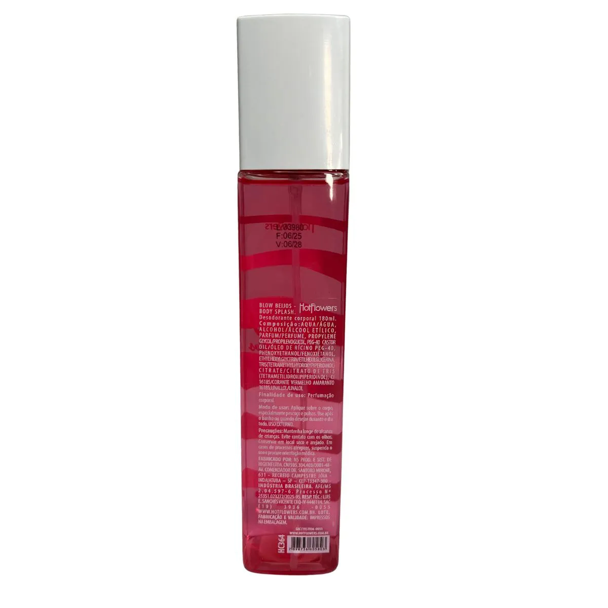 Body Splash Blow Girl Beijos 180 Ml Hot Flowers - Imagem 2